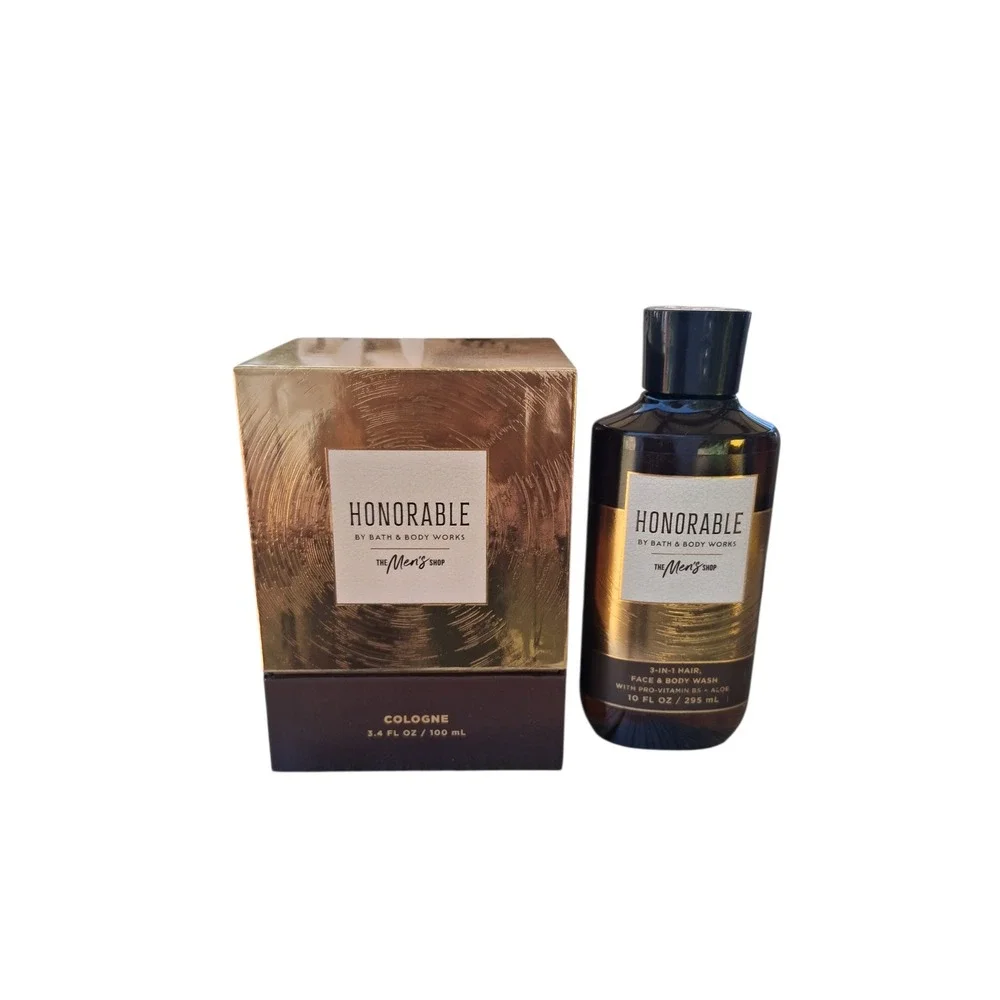 Rare Bath & Body Works Mens Honorable Cologne Spray & Body‎ Wash